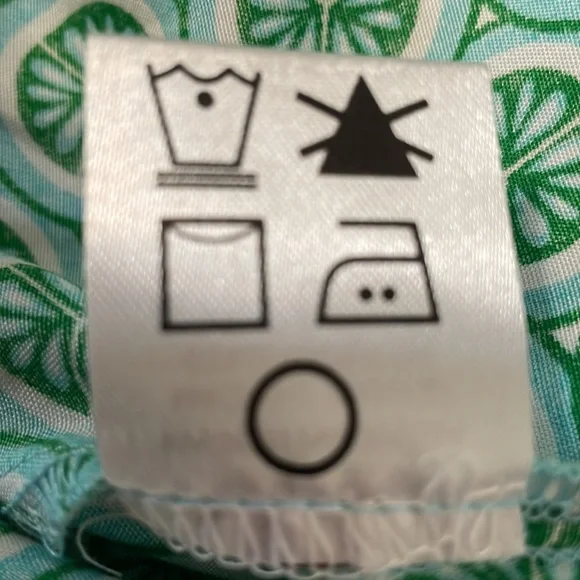 ESCAPADA v-neck tunic in aqua, green & white, small, EUC - Picture 9 of 10